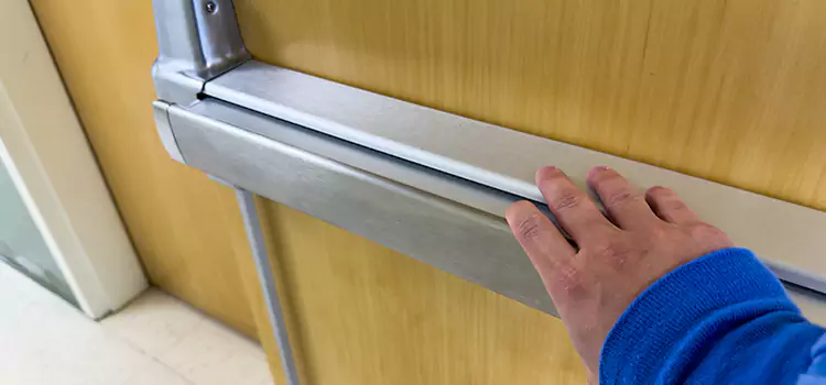Installing a Push Bar on a Door Daytona Beach